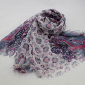 printed polyester scarf