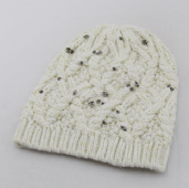 acrylic/polyester/metallised fibre beanie