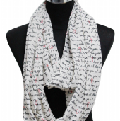 polyester/lurex snood