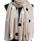 polyester/viscose scarf