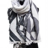 acrylic/cotton/polyester/wool scarf