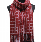 acrylic/polyester/lurex scarf