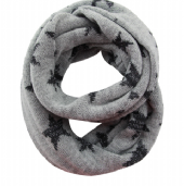 acrylic/metallic fiber snood