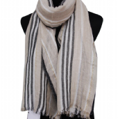 viscose/linen/lurex scarf