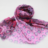 printed polyester scarf